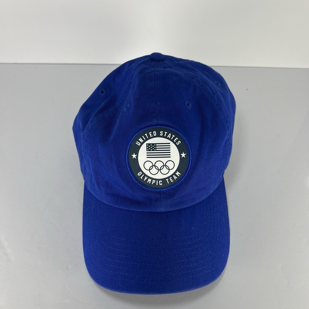Nike United States Olympic Team Hat Strap Back Men's M/L Blue Team USA EUC